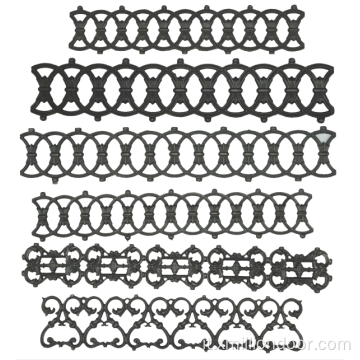 Rosette in acciaio fuso ornamentali